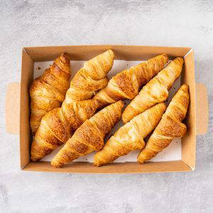 Plain croissants for next day office breakfast delivery