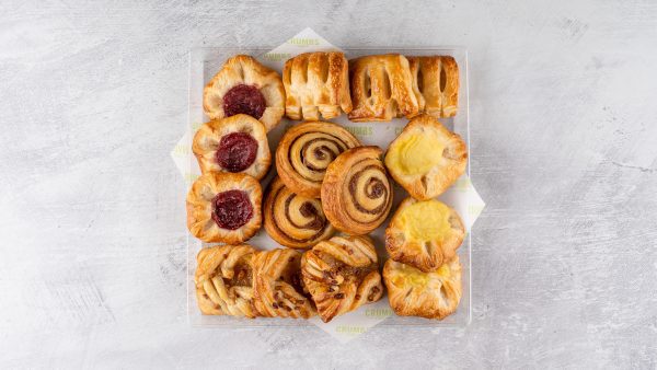 Freshly baked Danish pastries for next day office delivery