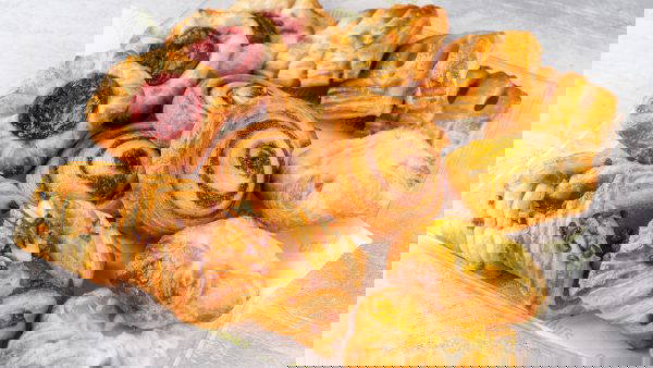 Freshly baked Danish pastries for next day office delivery