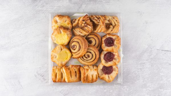 Freshly baked Danish pastries for next day office delivery