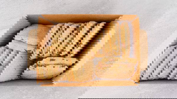 Large box of Belgian chocolate shortbreads perfect for executive catering