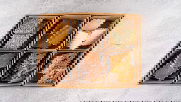 traybake of cookies and brownies are a perfect treat for office catering
