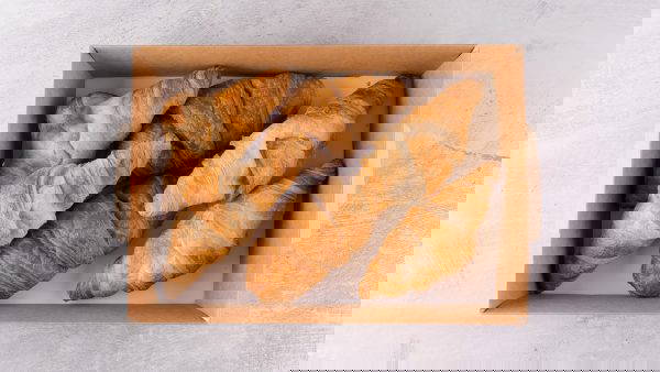 Vegan croissants perfect for next day breakfast delivery to the office