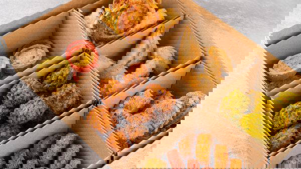 Our catering services can deliver a delicious savoury bites platter to your door
