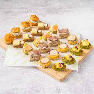 canape tray finger food for office lunch delivery